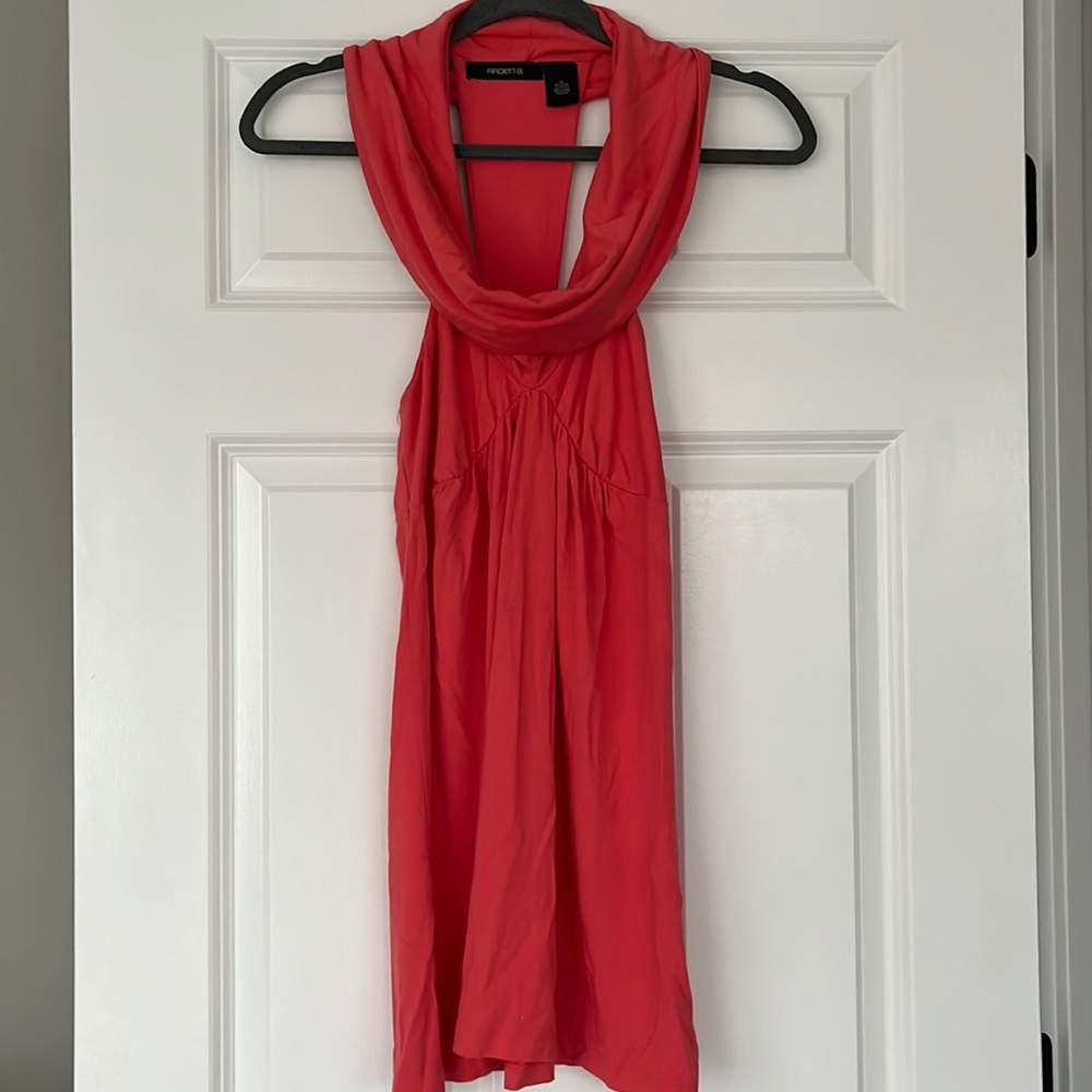 Tunic shirt/mini dress cowl neck